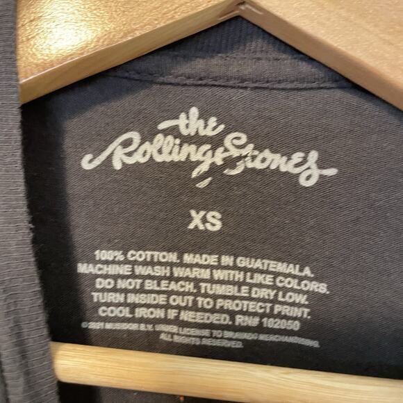 Rolling Stones Distressed Cutoff Muscle Tank Top XS Rocker Grunge Americana Flag - Picture 5 of 7